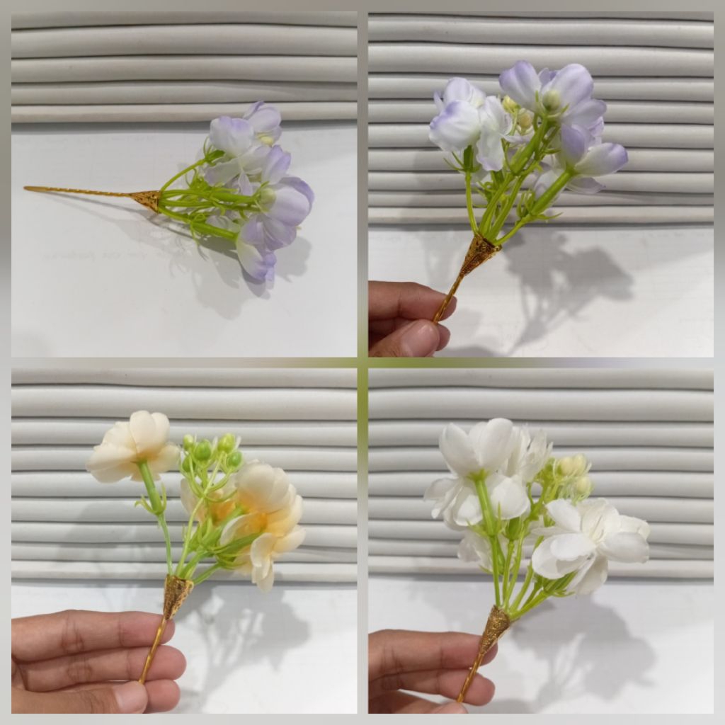 cucuk semanggi bunga melati untuk sanggul / bunga semanggi / aksesoris sanggul