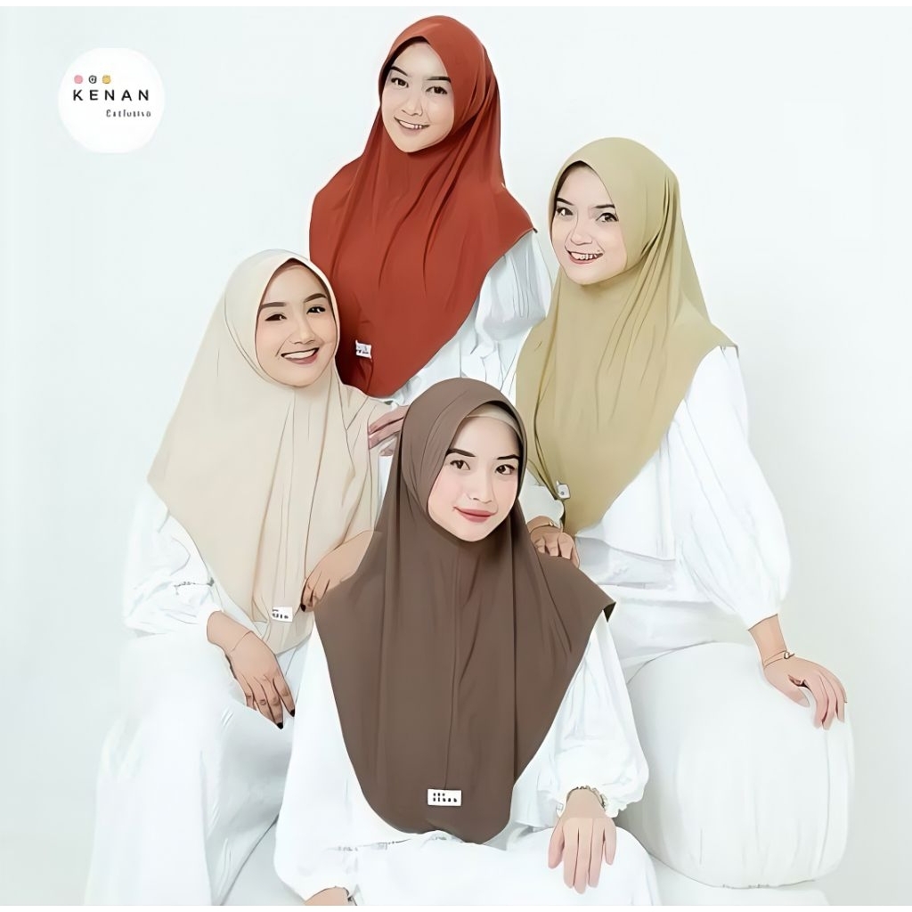 KENAN - Lana Instan, Hijab Instan size L, Kenan Ori, Bergo Instan