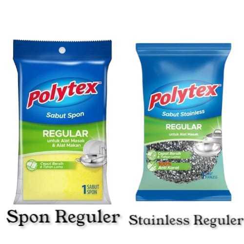 Polytex Spons//Sabut Stainless Reguler