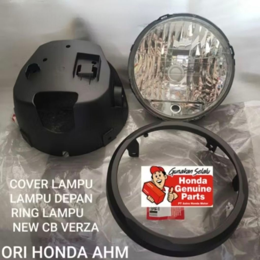 COVER LAMPU DEPAN CB VERZA SET LAMPU DEPAN BATOK LAMPU DEPAN SET REFLEKTOR CB VERZA ORIGINAL AHM