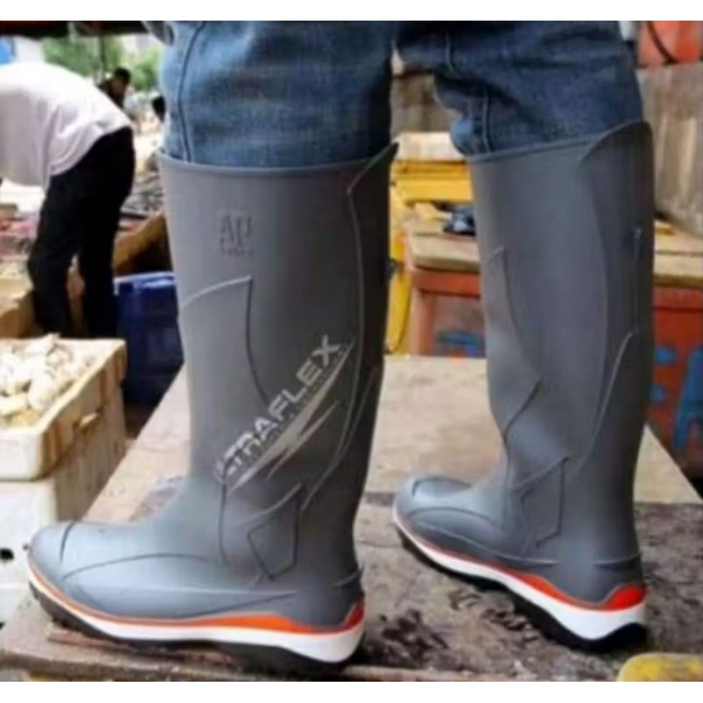 Sepatu boots ultraflex 2018 green Original -Ap boots safety karet