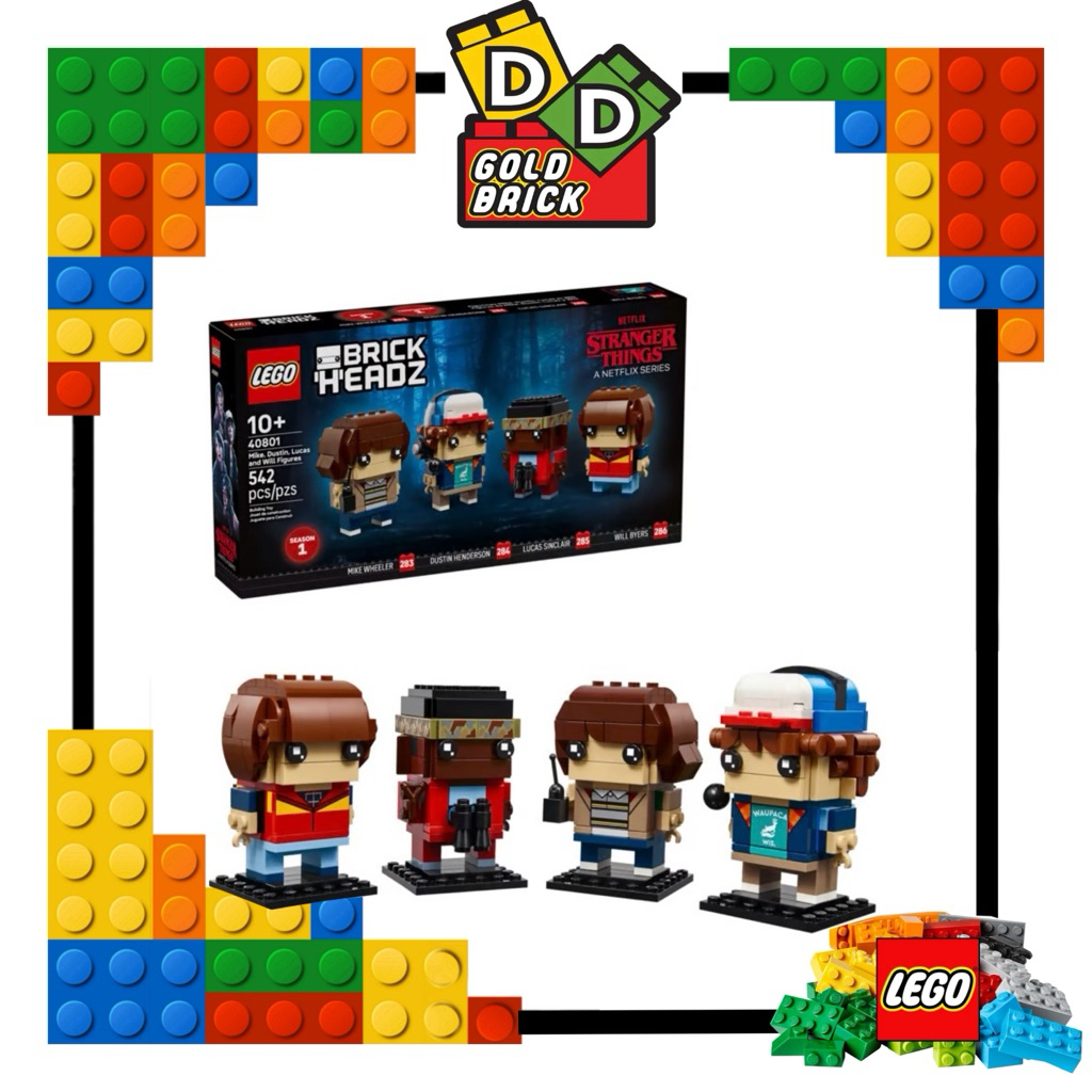 Lego Brickheadz 40801 - Stranger Things : Mike, Dustin, Lucas and Will