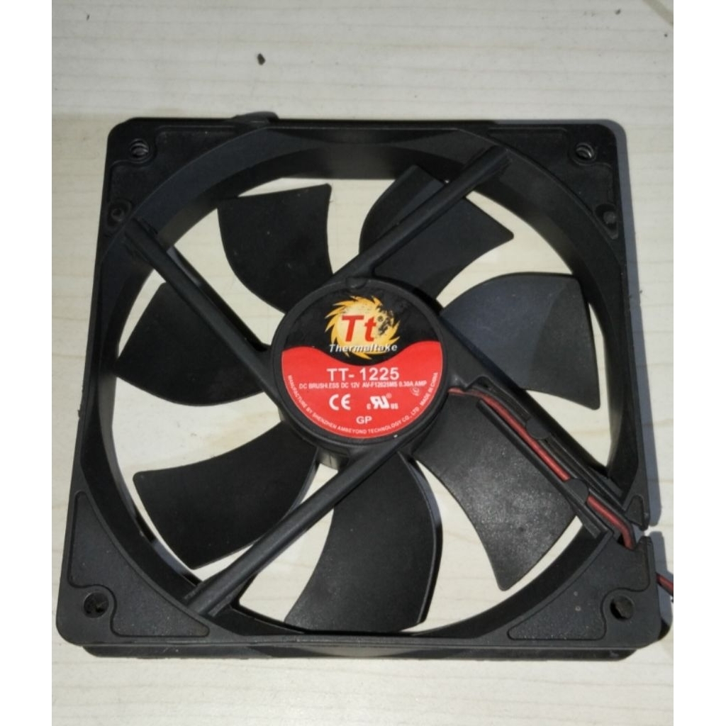 KIPAS FAN 2PIN 12X12 12V 0.20/0.30A T 2.5CM BEKAS