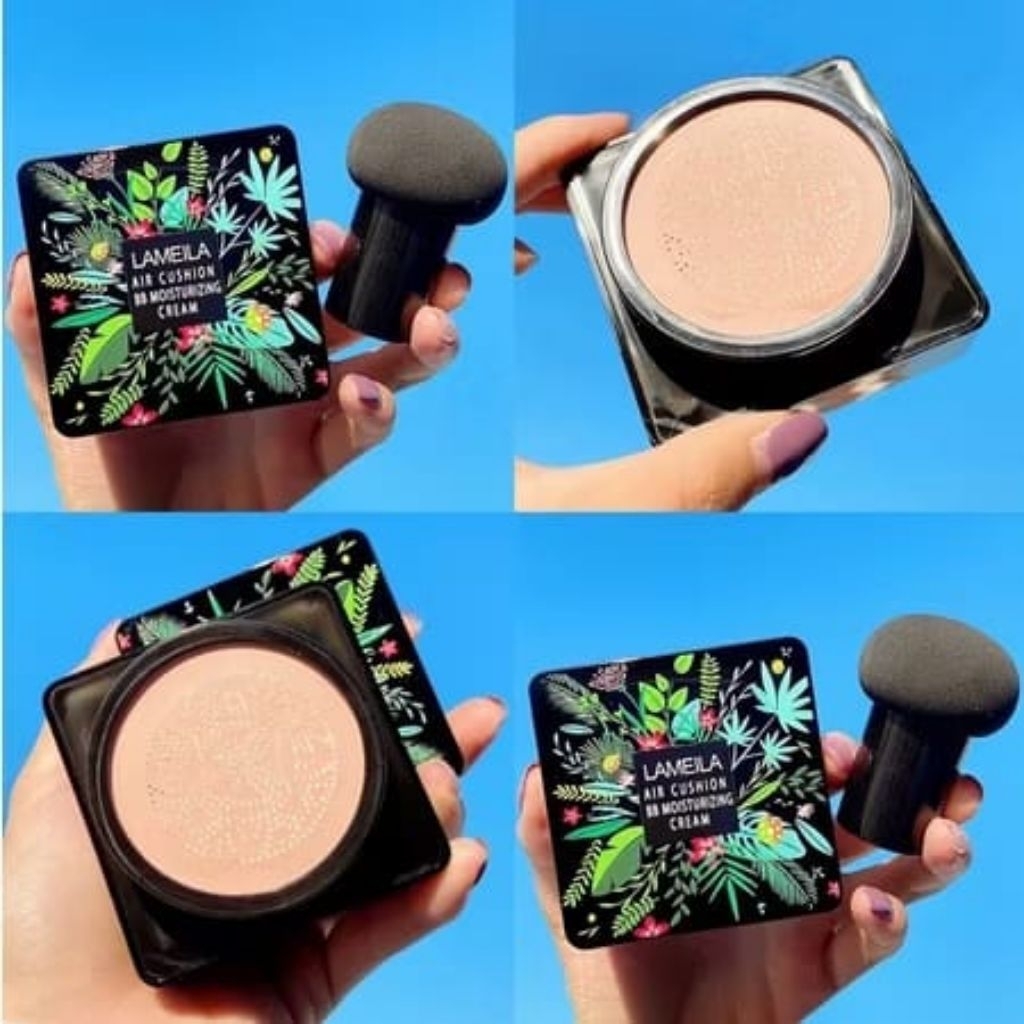 Lameila Mushroom Air Cushion BB Cream - Efek Glowing, Melembabkan, Kontrol Minyak