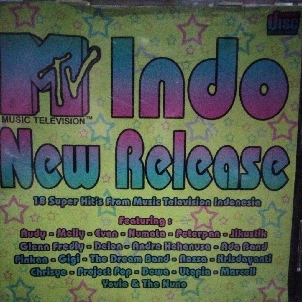 Original COMPACT disc"18 Super Hit's from musik Television Indonesia"