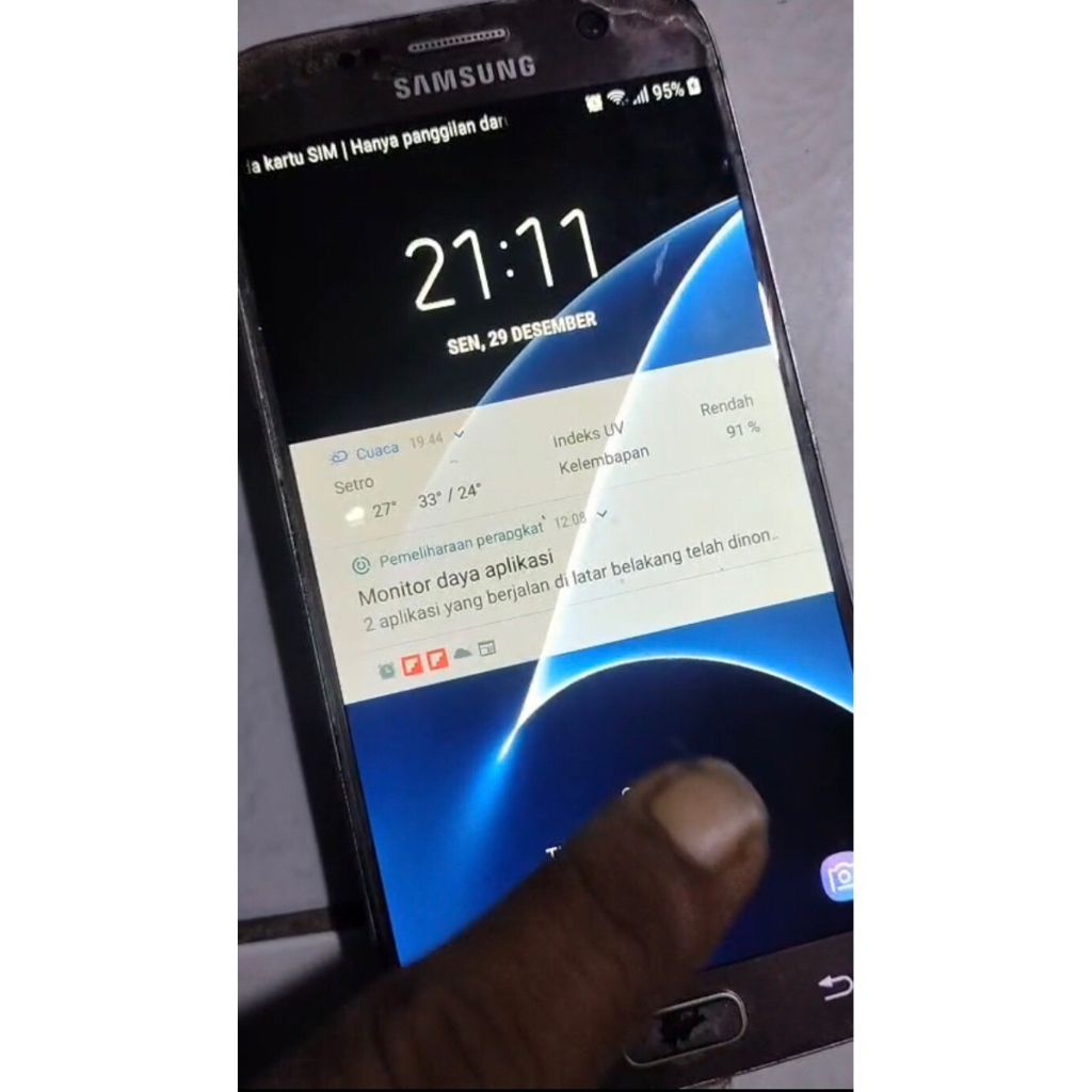 lcd ori copotan samsung s7 flat