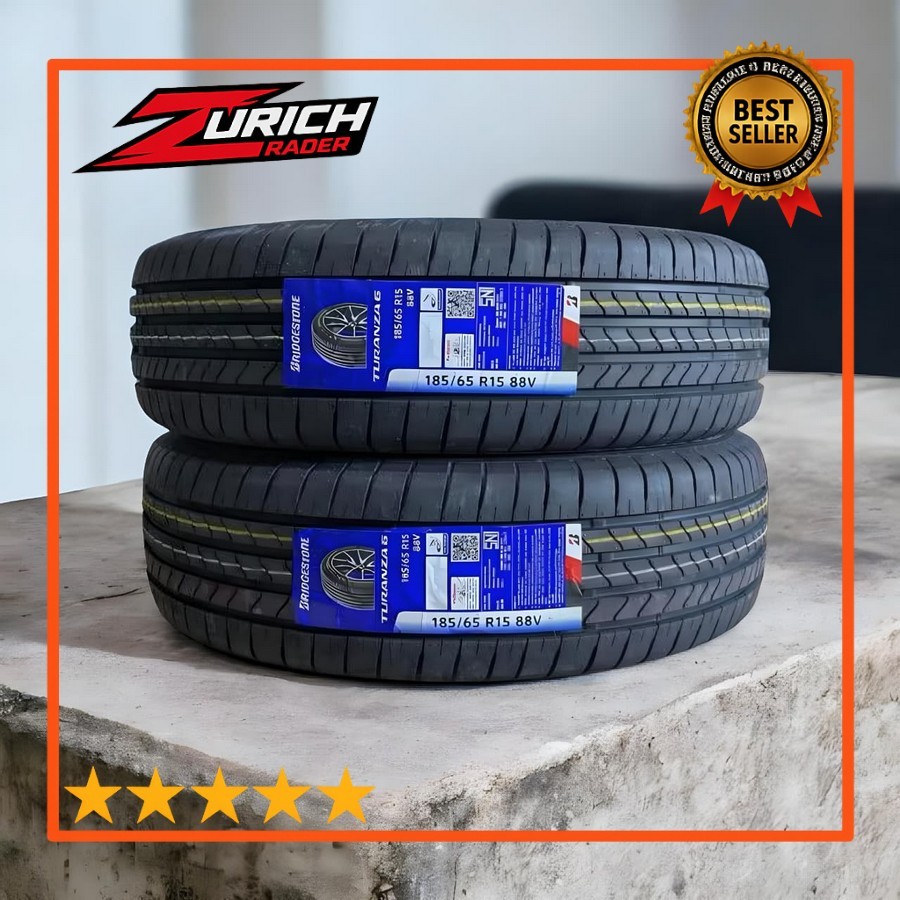 Ban Bridgestone Turanza T6 185 65 R15 Untuk Mobil Avanza Yaris Ertiga Apv Xpander Gls Livina Xenia F