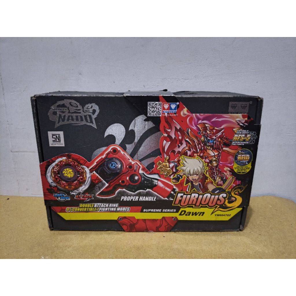 Infinity Nado Supreme Series Furious S Merk Ori Auldey Beyblade Gasing Gangsing