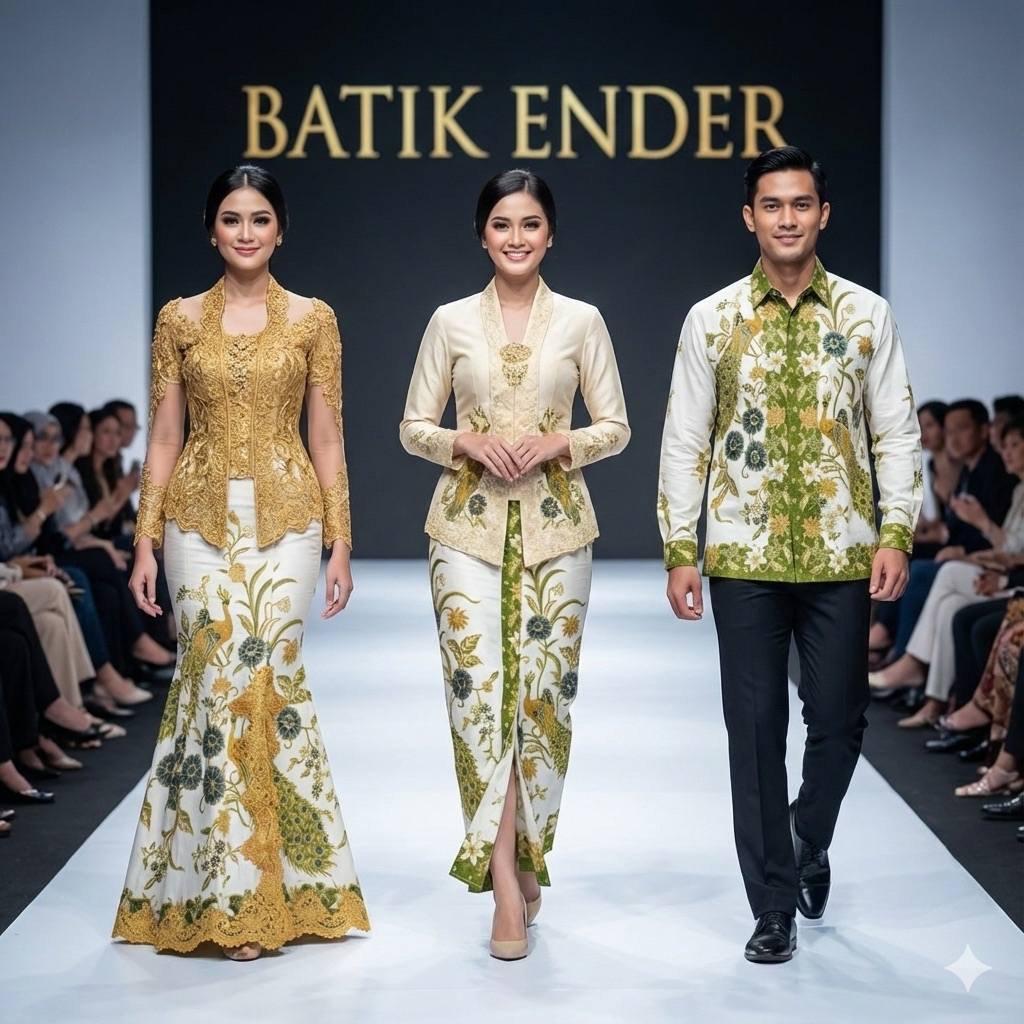 batik ender Rok kebaya sepan wiron lipat primiss hijau greentea olive katun rok kebaya murah