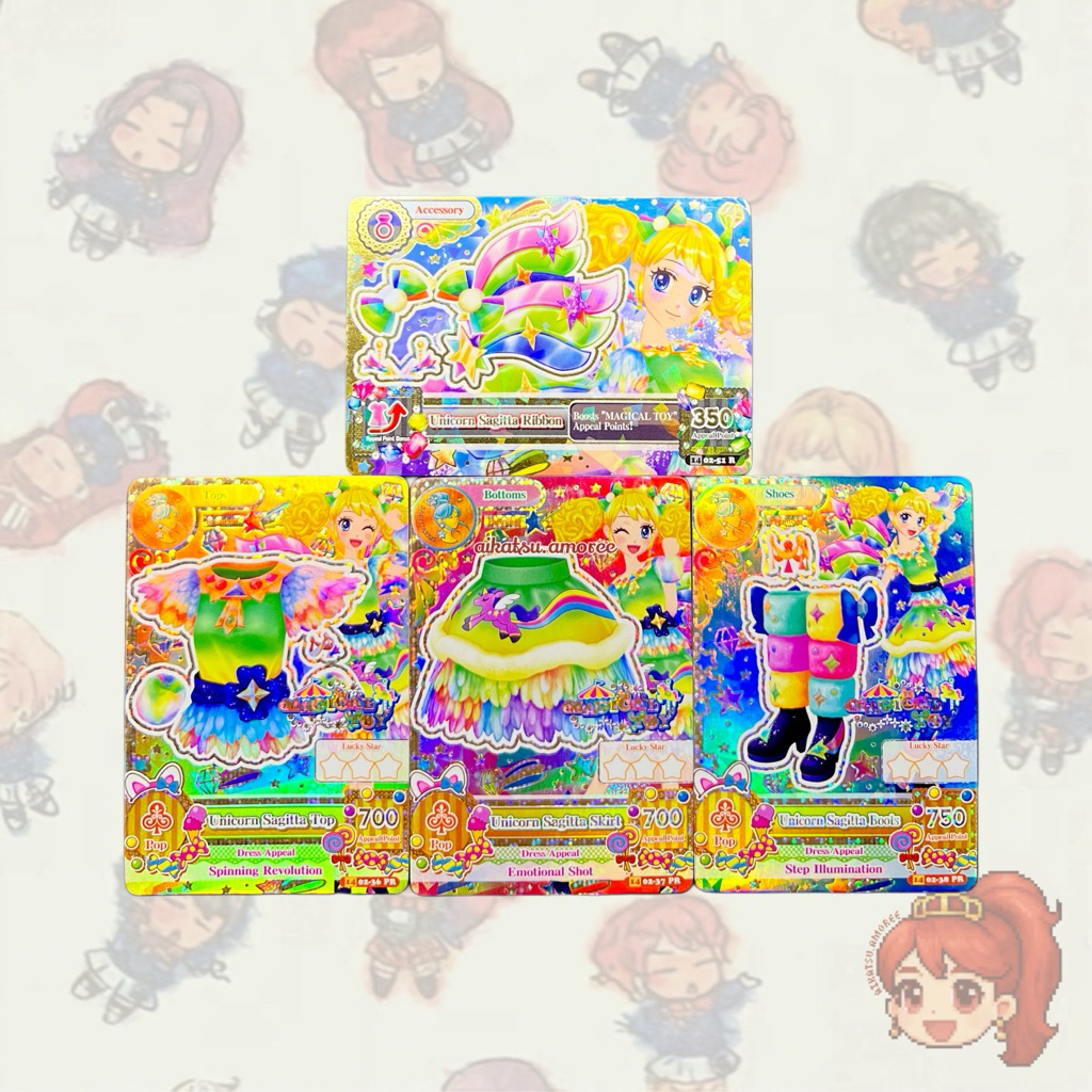 Aikatsu Premium Magical Toy Unicorn Sagitta Set Kii Saegusa