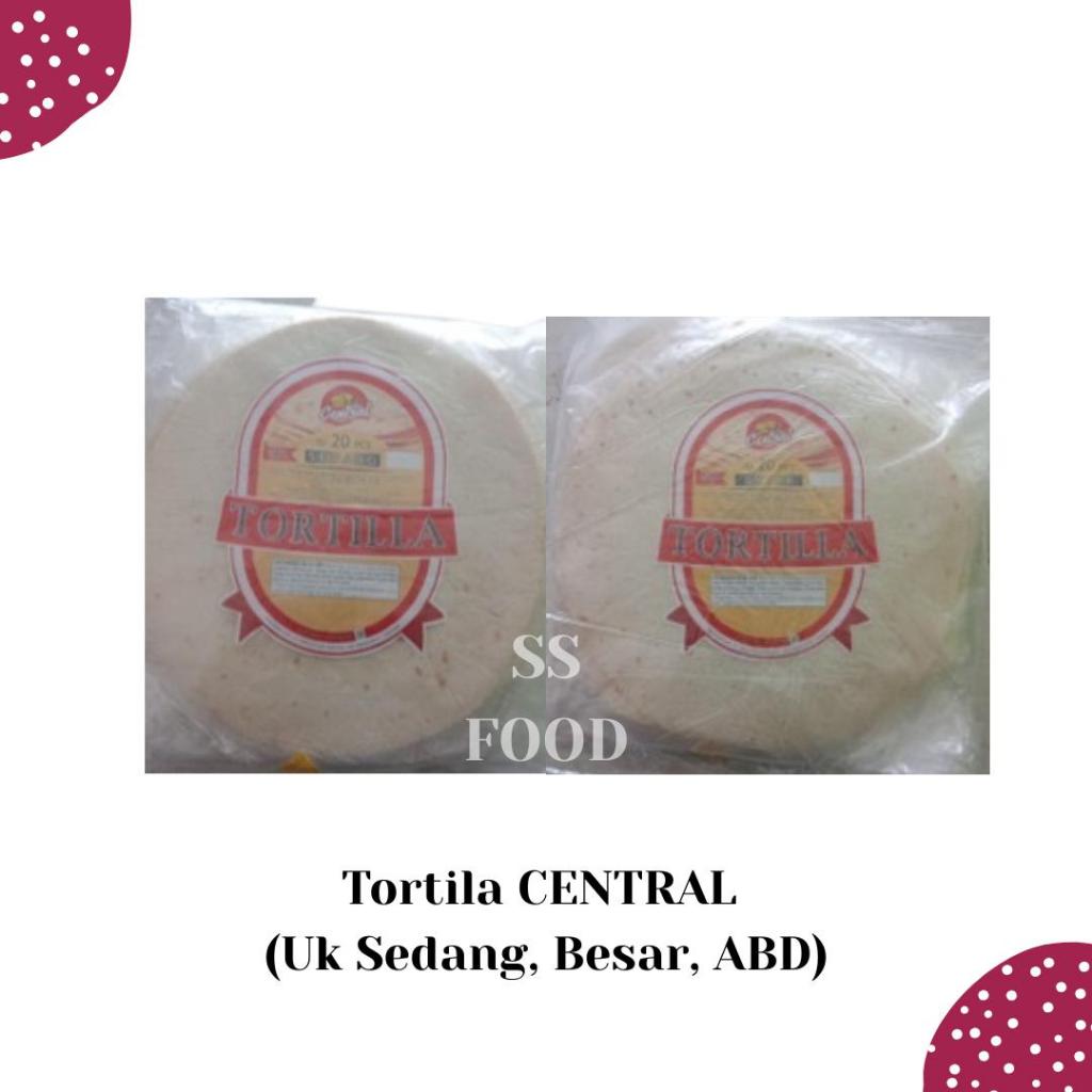 Tortilla Central Kulit Kebab Premium Ukuran Besar, Sedang Isi 20 Pcs