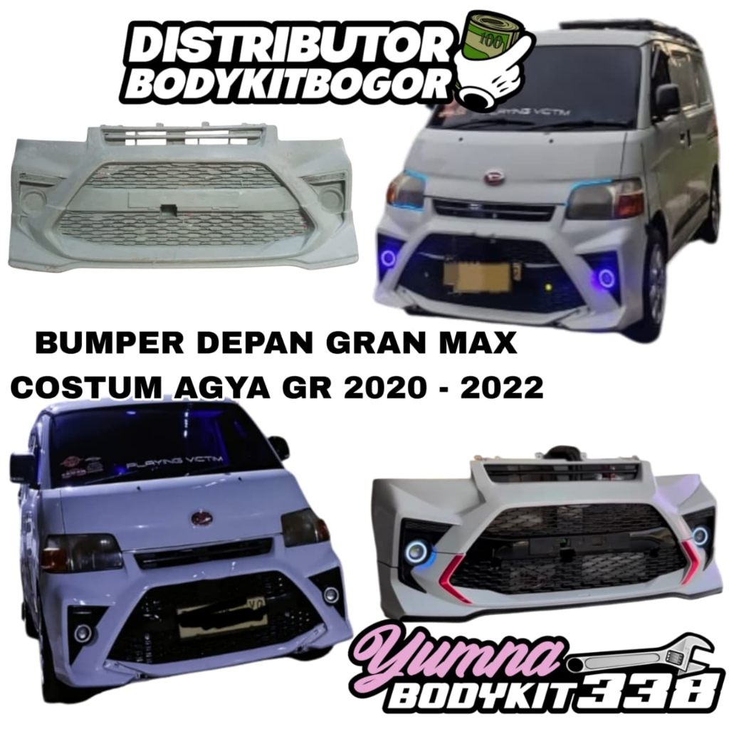 BEMPER DEPAN GRAN MAX COSTUM MODEL AGYA GR 2020-2022 BUMPER DEPAN GRANDMAX MODEL AGYA GR 2020