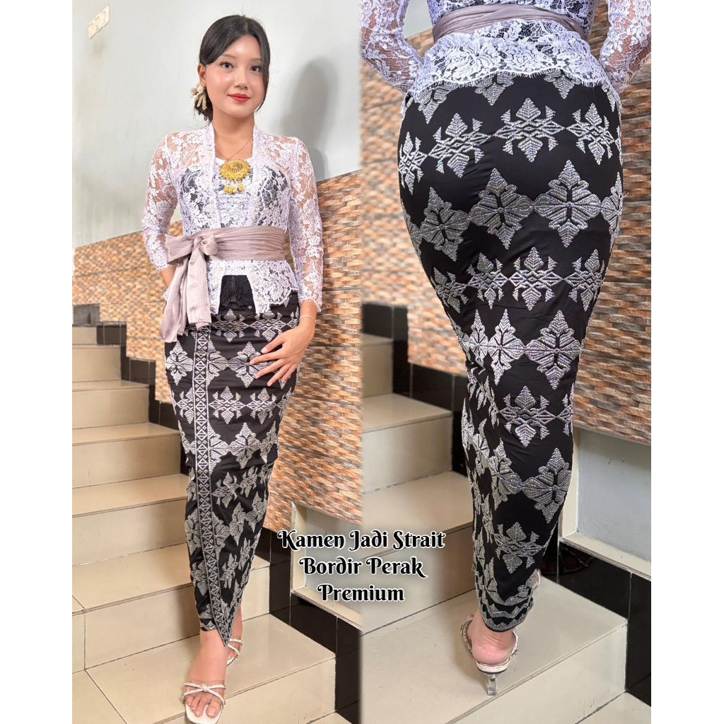 rok bali Kamen katun batik bordir