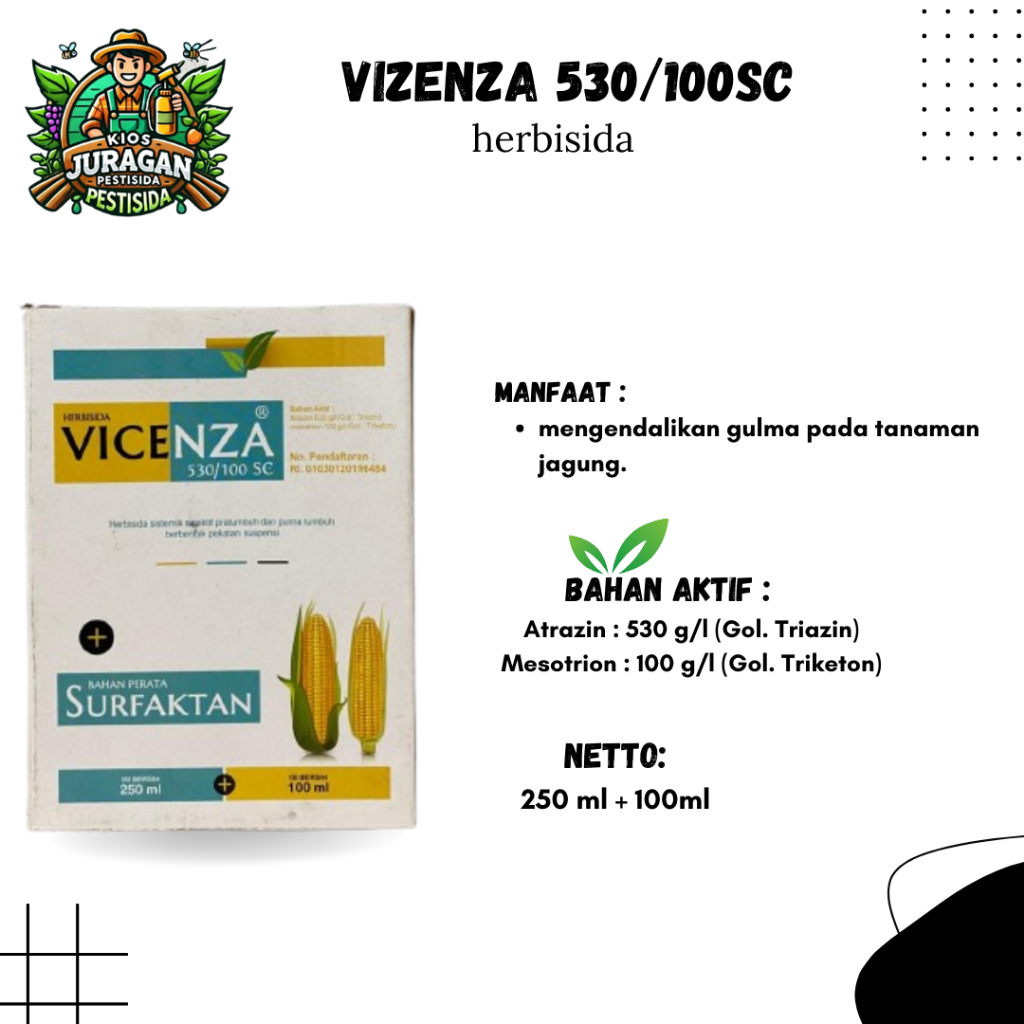 VICENZA 530/100SC 250ML HERBISIDA SELEKTIF JAGUNG