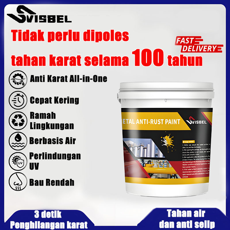 {50 kali anti karat} cat anti karat besi tidak perlu membuat halus sekali menghilangkan 1000ml Quick