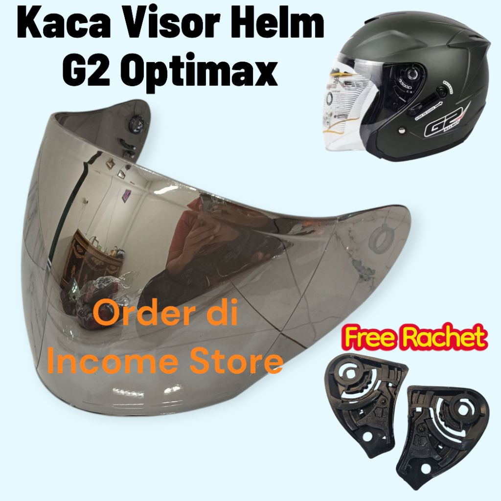 KACA VISOR HELM G2 OPTIMAX KACA HELM G2 CENTRINO DOUBLE VISOR