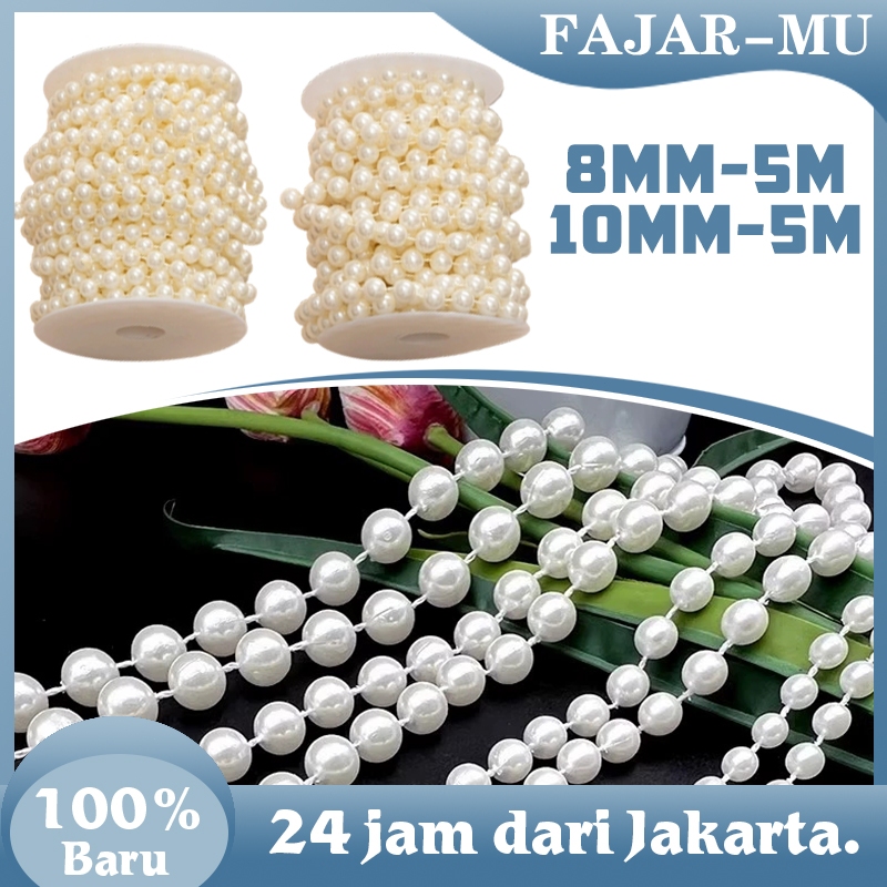 5M Aksesoris Mutiara Manik DIY Dekorasi Rumah Hiasan Pernikahan Pesta