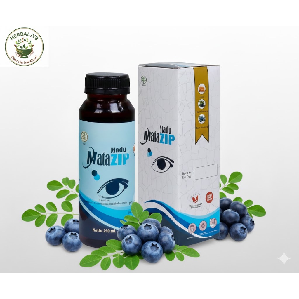 Madu MataZIP Herbal – Nutrisi Mata BPOM & Halal + Free Tetes Mata