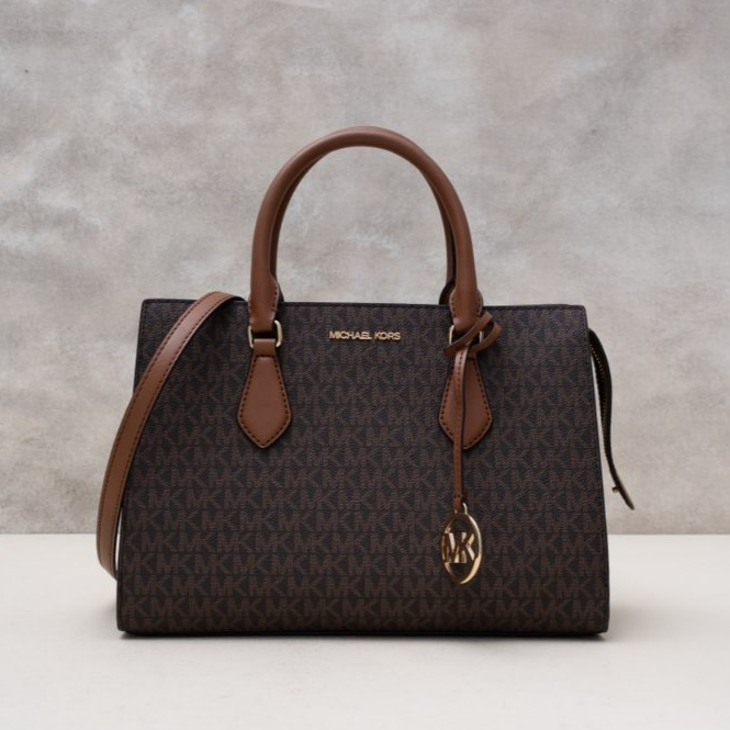 MK Sheila medium logo satchel Bag