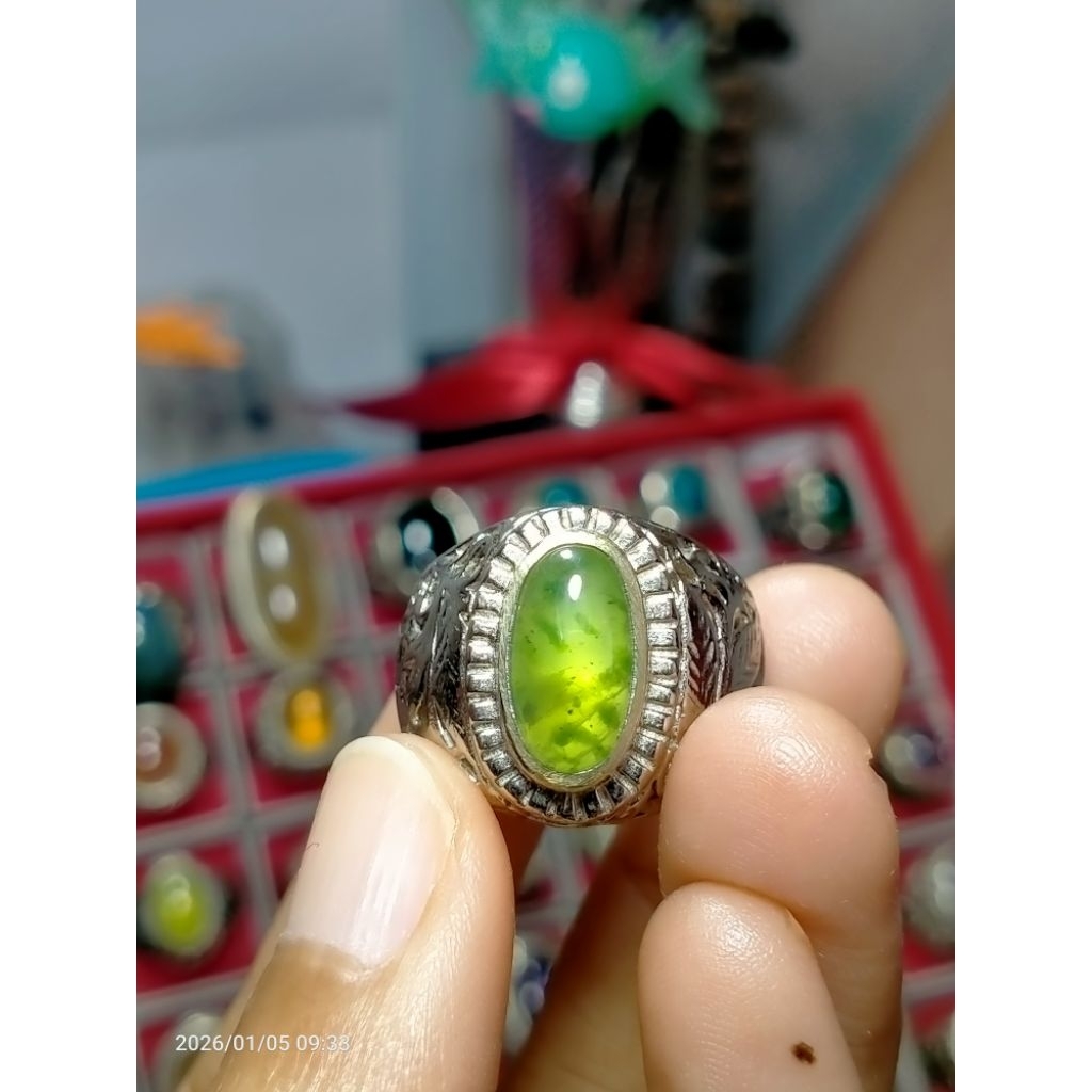 batu cincin idocrase sungai dareh kumbang jati totol