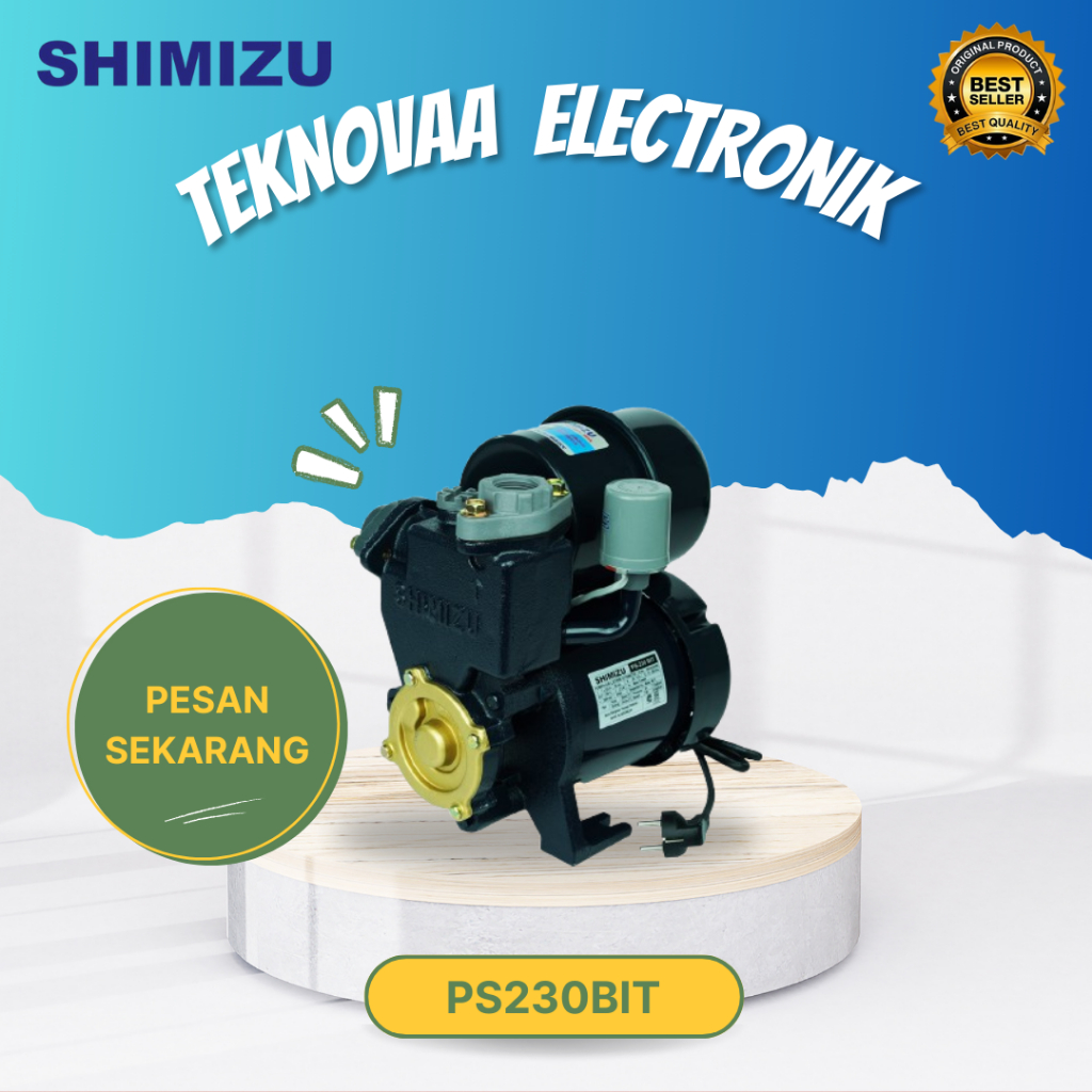 SHIMIZU POMPA AIR PS 230BIT/Pompa air 230bit/PS230BIT/PS230 BIT/PS 230BIT/ORIGINAL SHIMIZU/GARANSI