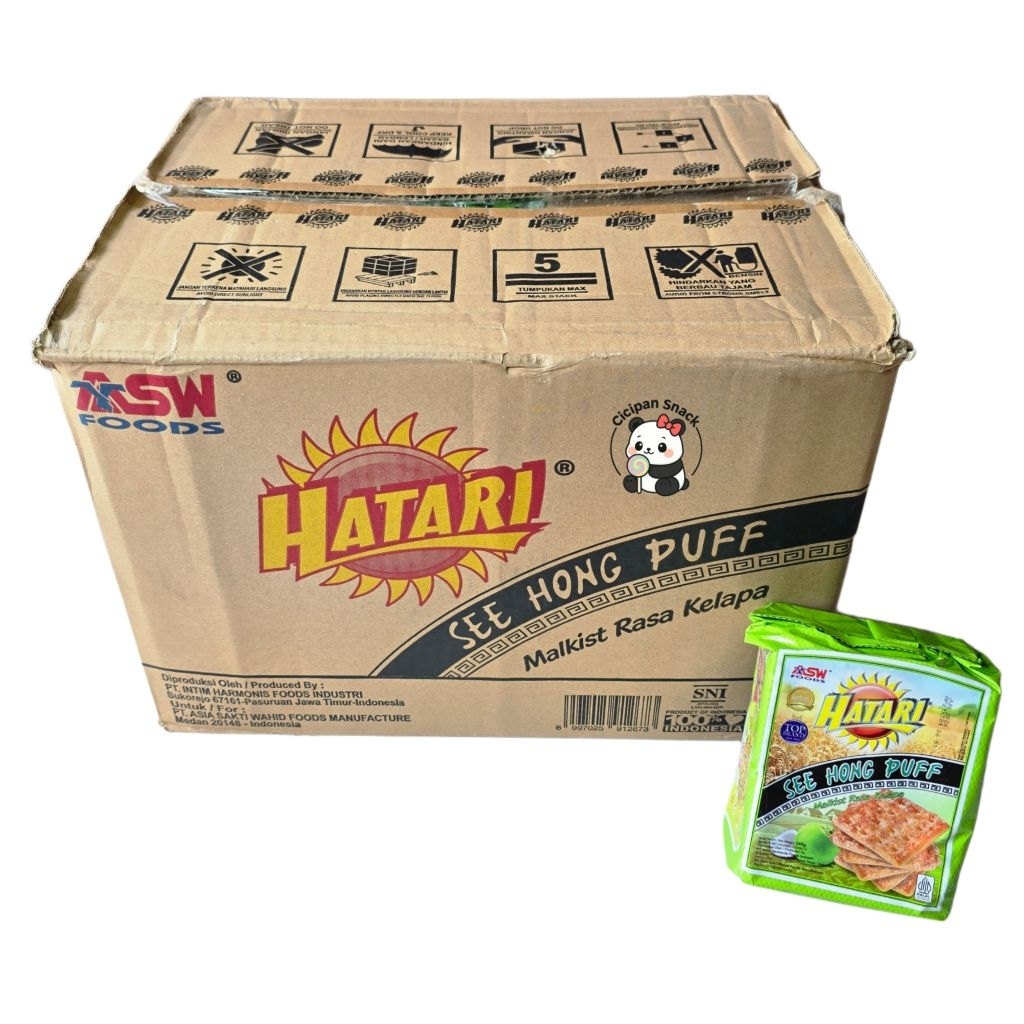 [GROSIR] HATARI SEE HONG PUFF KELAPA 245 GR DUS ISI 36 PCS