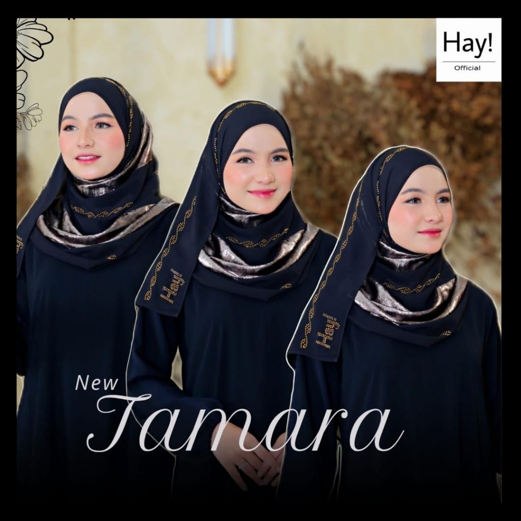 Pashmina hijab New Tamara Exclusive Hay mewah mata mata pesta COD