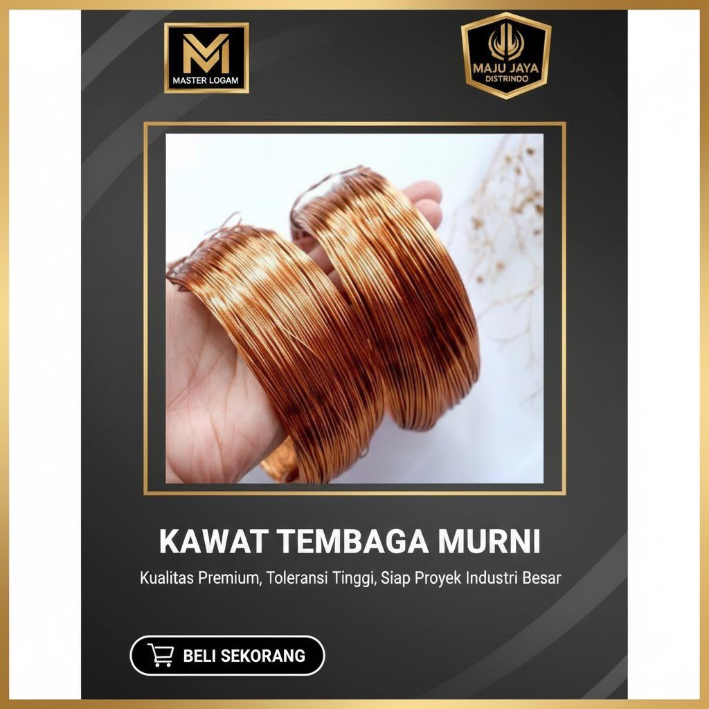kawat tembaga 2,5mm x 2000mm/as tembaga murni