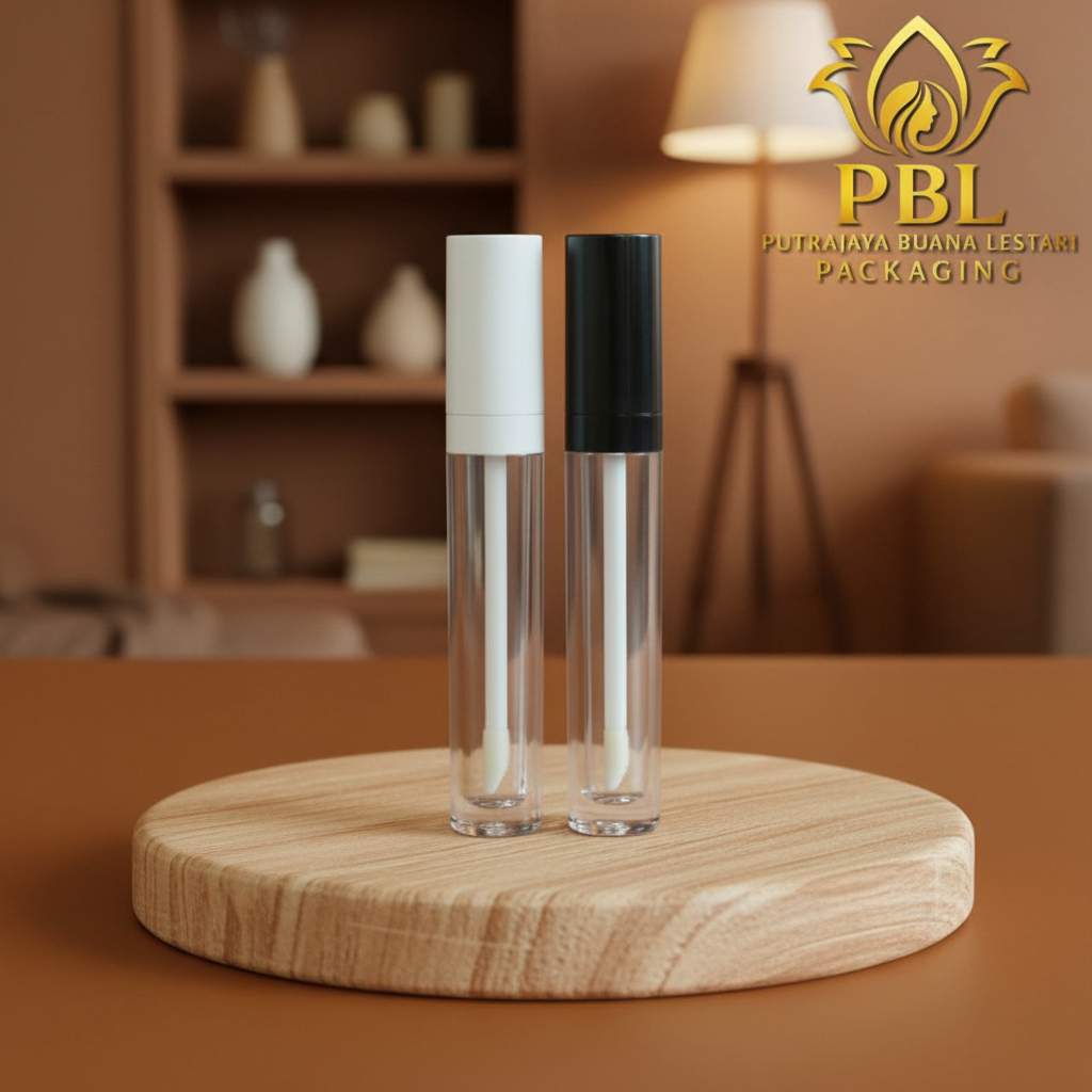 Botol Lip Cream 4ml Bulat / Wadah Botol Refill Lip Cream 4ml / Botol Lip Gloss 4ml 4gr / Botol Acryl