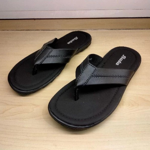 Sandal Bata Original 100% Sendal Pria Model Jepit Kekinian Warna Hitam