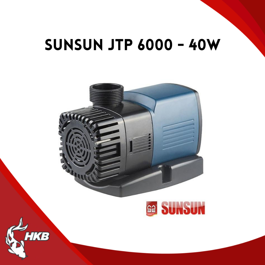 SUNSUN JTP PRO 6000 Liter/Jam SNI Original Pompa Low watt aquarium kolam ikan koi Frequency Pump Hem