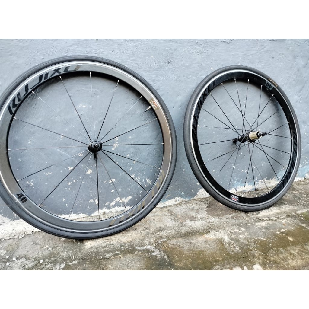 Wheelset Rujumixu 700c Rimbrake 40mm wheelset 700c bekas