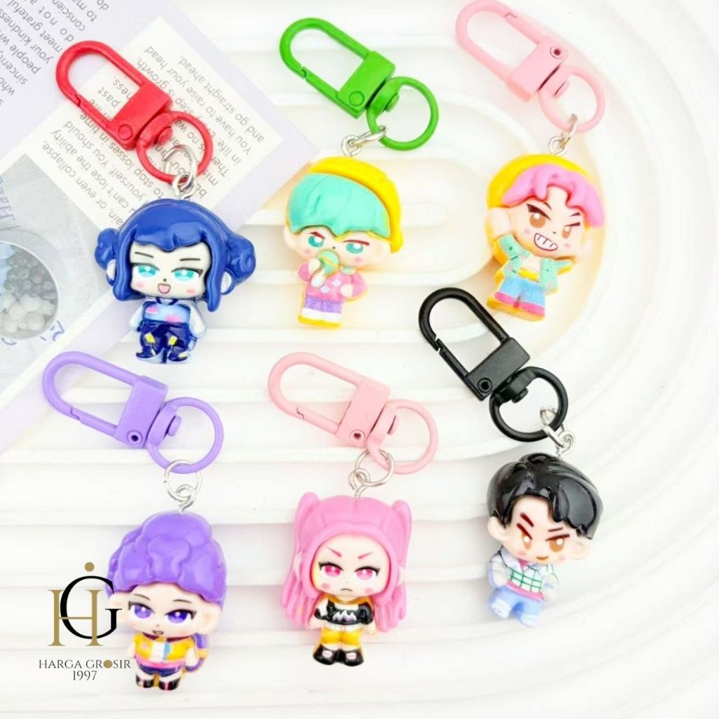 GANTUNGAN KUNCI RESIN KPOP DEMON HUNTERS GK-2166 KEYCHAIN KEYRING