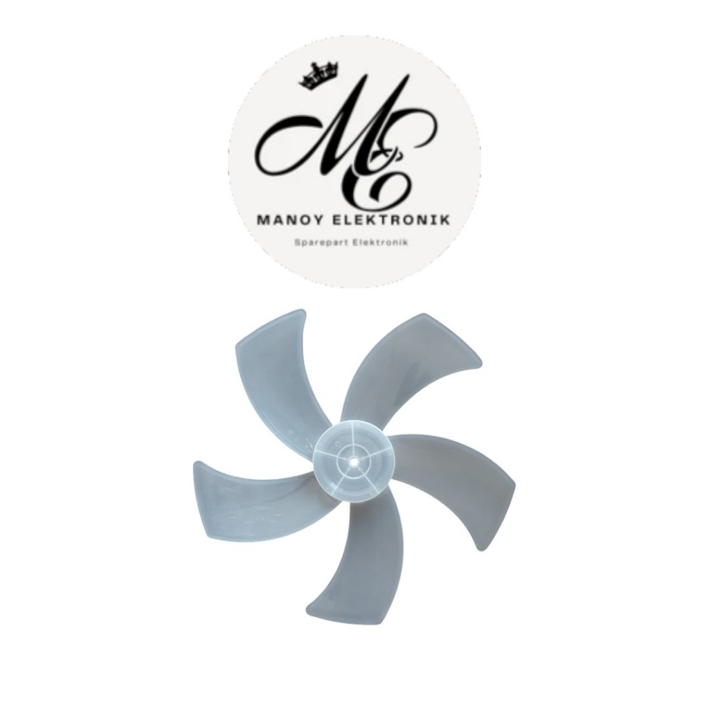 1pcs - Baling-baling Kipas 5 Daun Putih Bening Universal Bisa untuk Merek apa saja, terutama Cosmos 