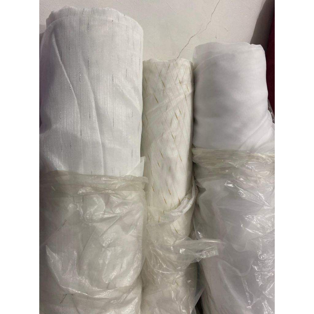 Bahan Vitrase Gorden | Vitrase Daleman Gorden | Vitrase Meteran | Vitrase Voil Putih | Vitrase Serat