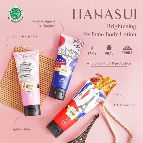 Hanasui Perfume Body Lotion 180ml Dengan Niacinamide/HANASUI BODY LOTION 180ML