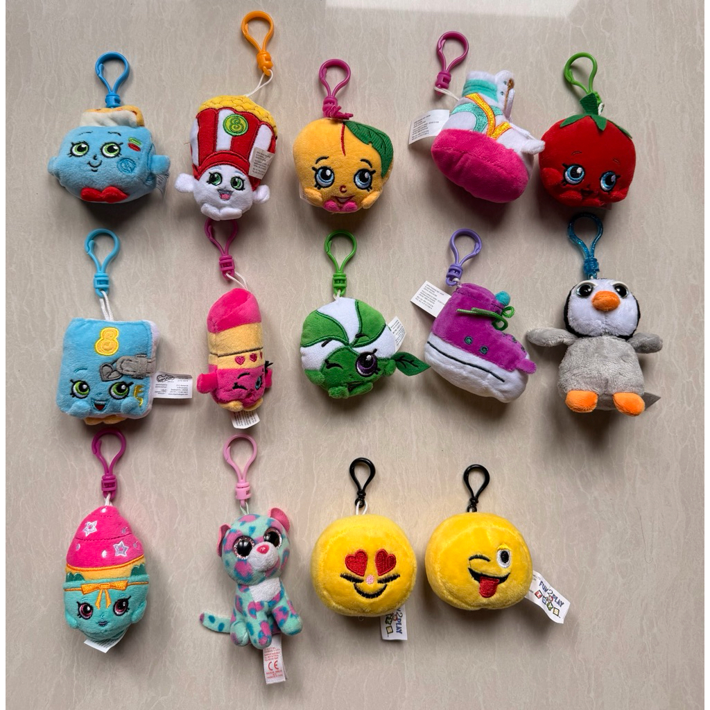 Shopkins, Shopkins Plushie, Shopkins Keychain, Boneka Shopkins, Shopkins Plush, Shopkins Plush Keych