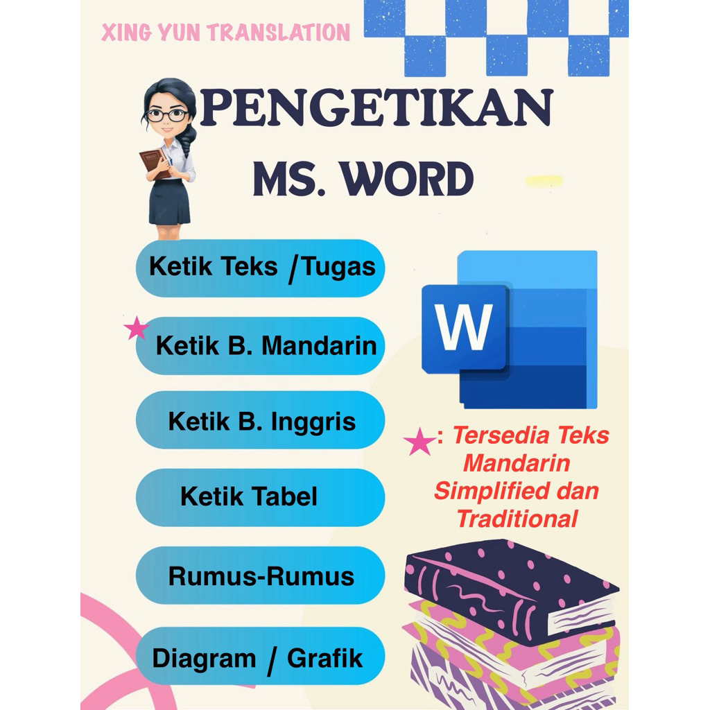 JASA KETIK WORD, KETIK BAHASA MANDARIN, KETIK BAHASA INGGRIS, EDITING WORD, Tugas Kuliah