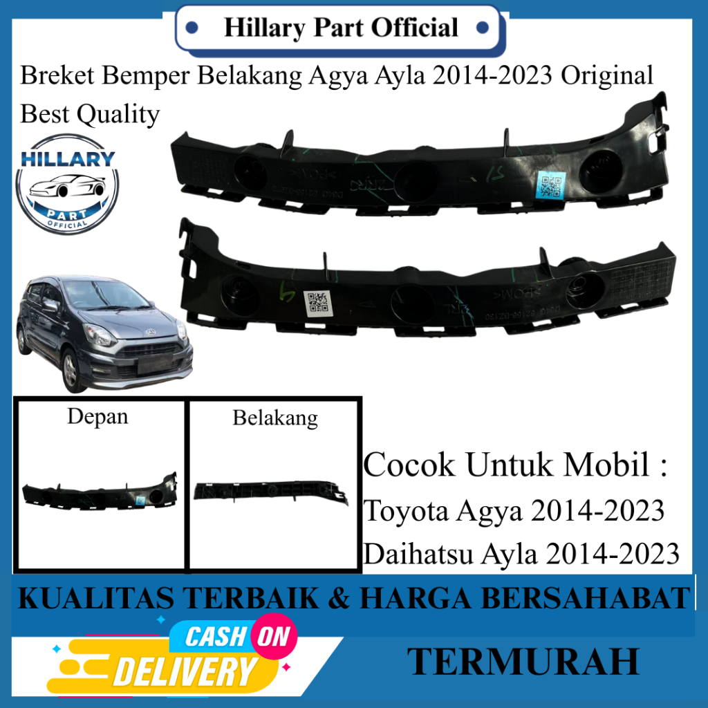 Breket Bemper Belakang Agya Ayla 2014-2023 Original