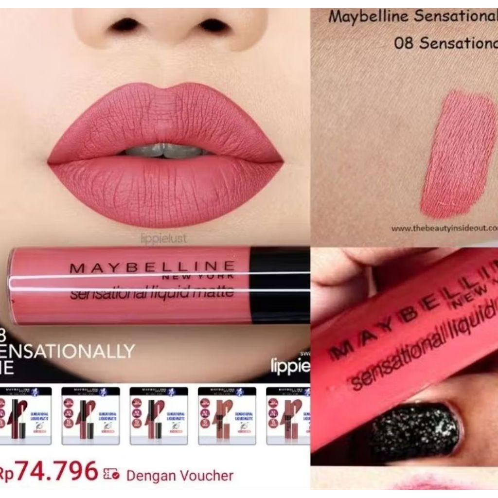 Original Lipstick Maybelline Sensational Liquid Matte 08