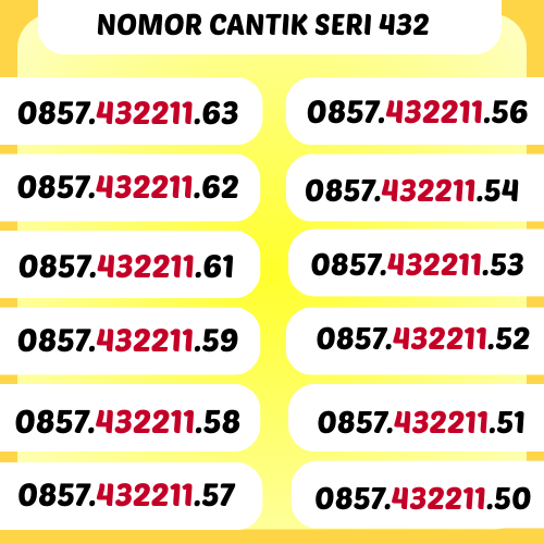 NOMOR CANTIK INDOSAT SERI 432