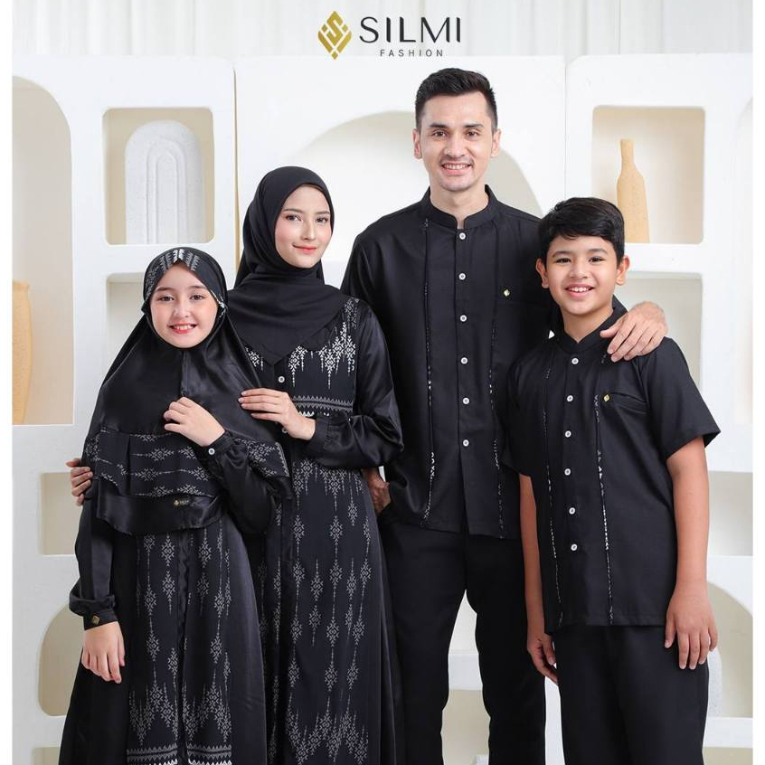 SILMI - Gamis Couple Pasangan - Sarimbit Keluarga Premium - Gamis Couple Kondangan Wardah Family