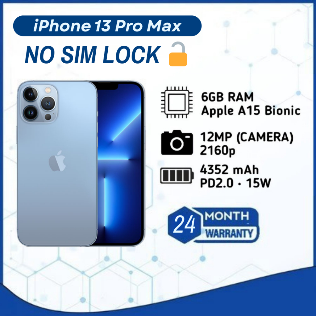 iPhone 13 Pro Max ex iBox Beacukai IMEI Permanen Garansi 24 Bln 100% Original Second iPhone FULLSET 