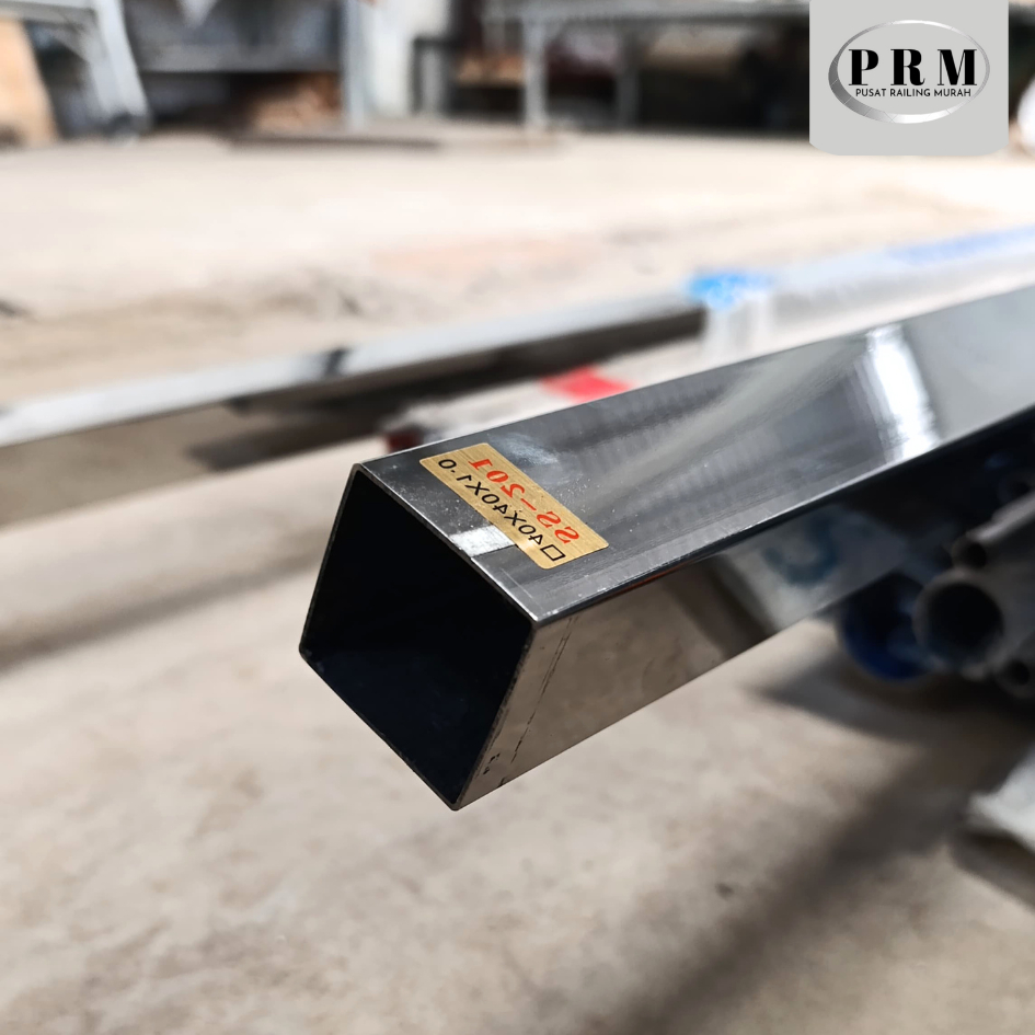Pipa 40x40 Stainless Kotak Sus 201 304 Hollow Stainless Kilap
