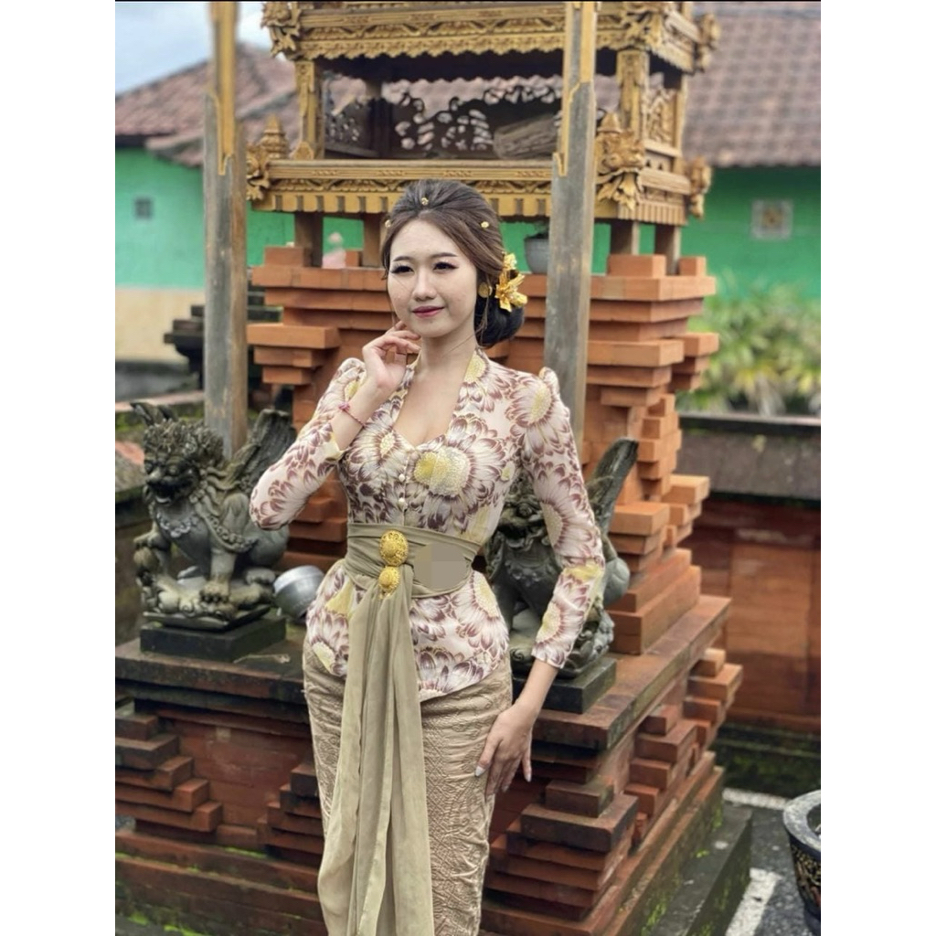 KEBAYA SIFON LENGAN PANJANG/KEBAYA LUKIS/KEBAYA BALI/KEBAYA KEBAYA HANDMADE/KEBAYA LENGAN PANJANG