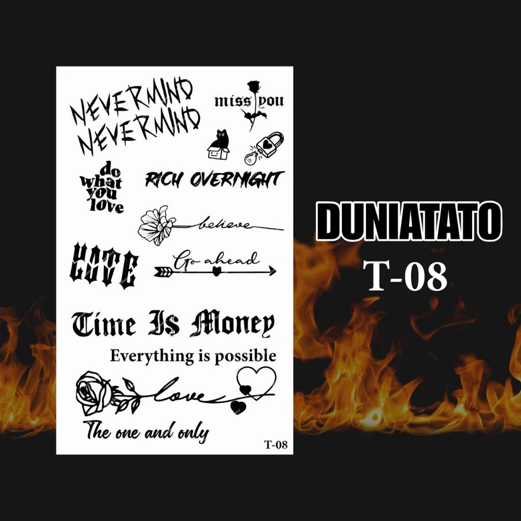 Duniatato-Stiker tato temporer semi permanen tulisan-08