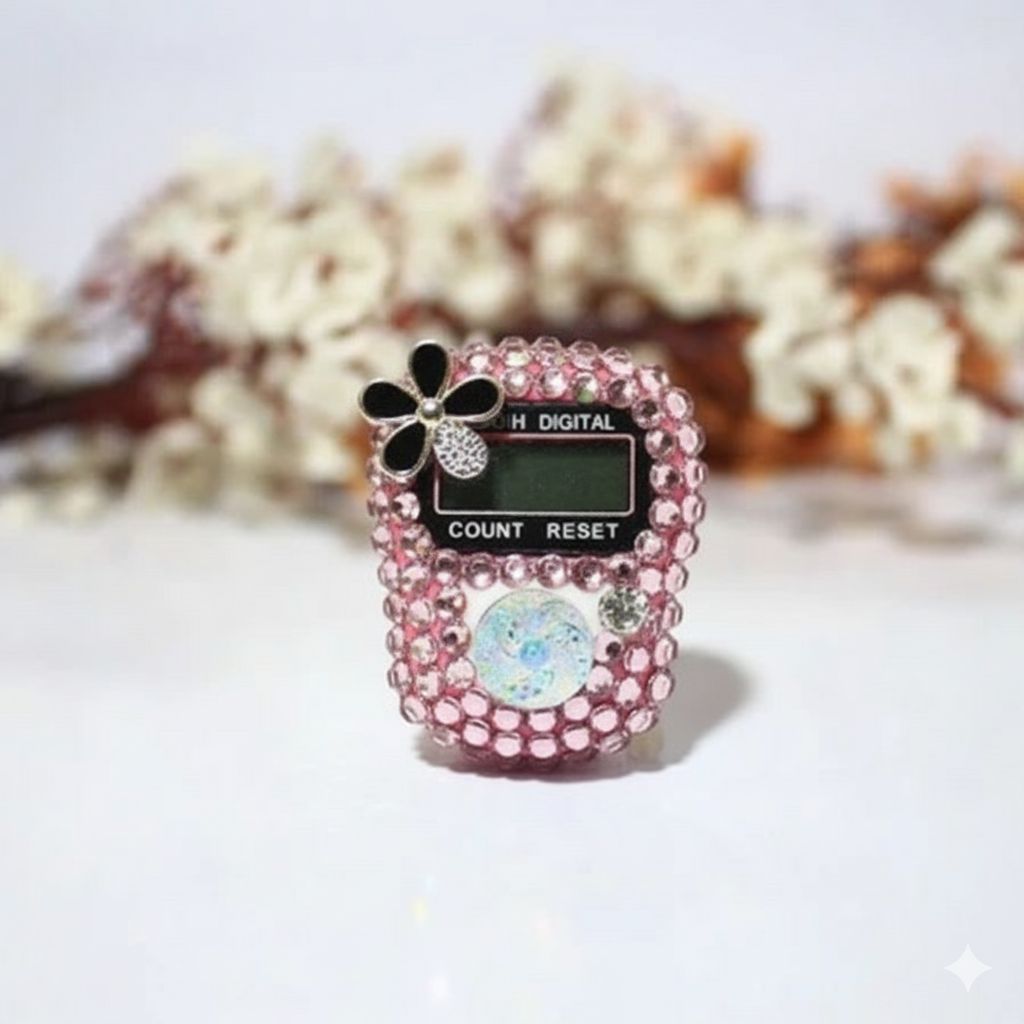 Tasbih Digital Swarovski Flower Tasbih Digital Swarovski Diamond