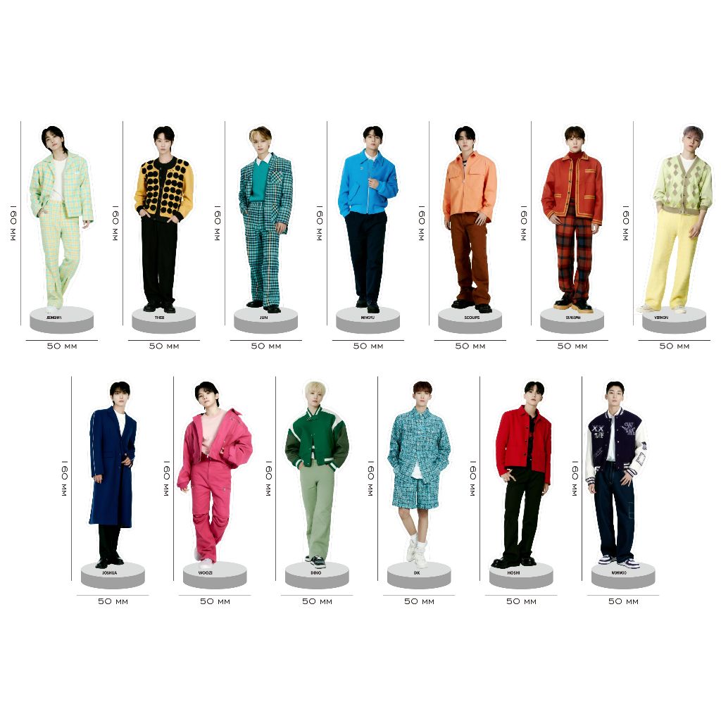 Standee Figure acrylic stand Seventeen World Tour Follow Japan