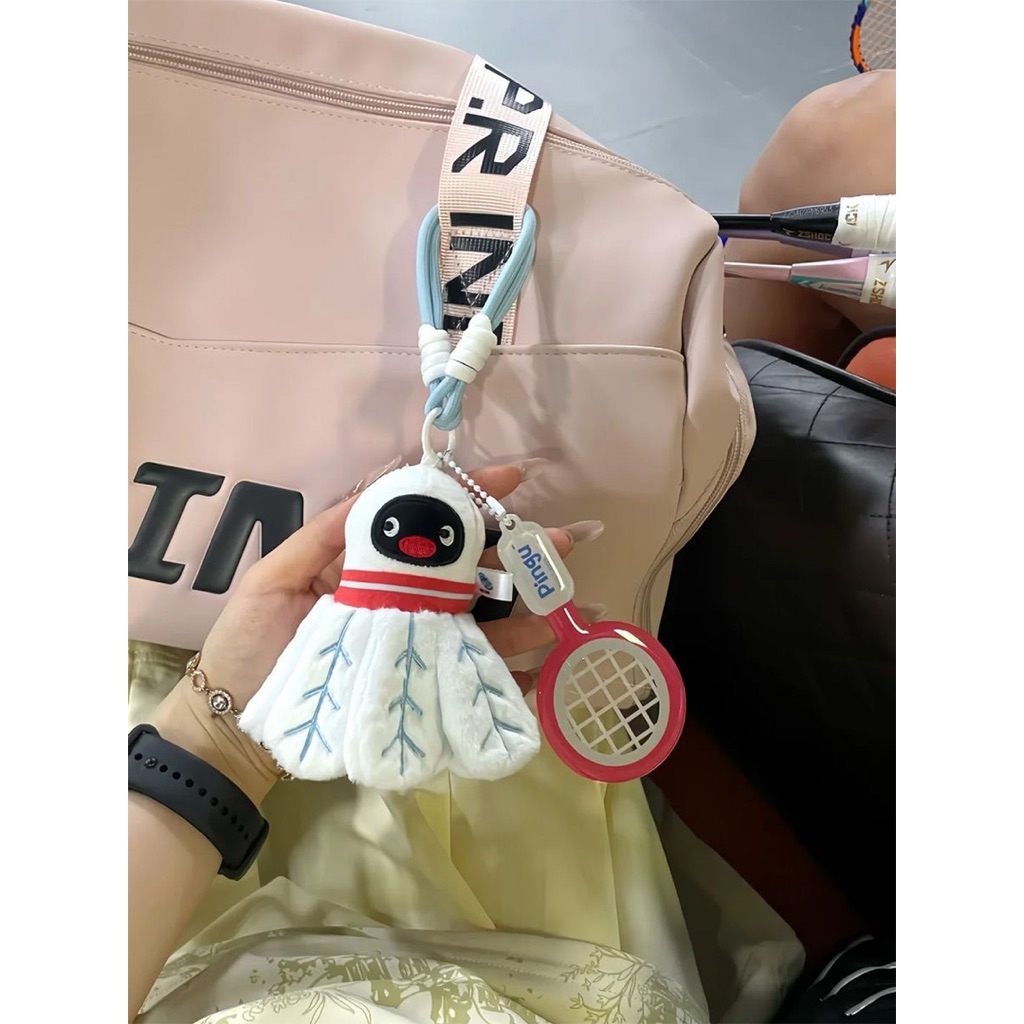 [PREORDER] Gantungan Boneka Pingu Badminton – Pingu Sport Series Plush Keychain