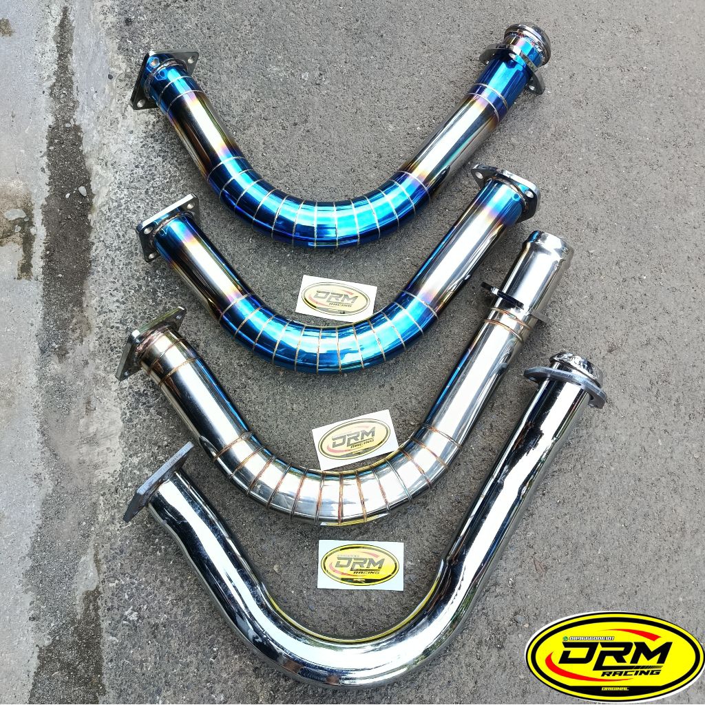 PIPA KNALPOT LEHER ANGSA TRUK CANTER PNP STAINLESS - BLUE